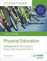 OCR A-level Physical Education Student Guide 2: Psychological factors  affecting performance