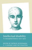 Intellectual Disability: A Conceptual History, 12001900