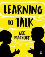 Learning to Talk: The many contexts of childrens language development