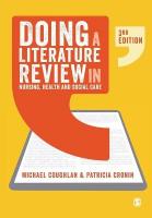 Doing a Literature Review in Nursing, Health and Social Care 3rd Revised edition