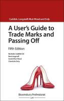 User's Guide to Trade Marks and Passing Off 5th edition
