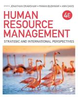 Human Resource Management: Strategic and International Perspectives 4th Revised edition