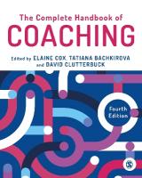 Complete Handbook of Coaching 4th Revised edition