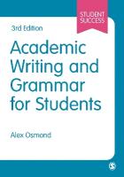Academic Writing and Grammar for Students 3rd Revised edition