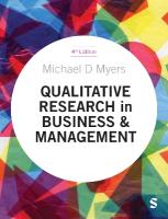 Qualitative Research in Business and Management 4th Revised edition