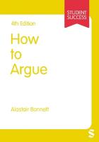 How to Argue 4th Revised edition