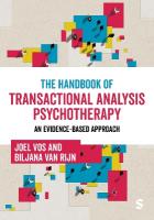 Handbook of Transactional Analysis Psychotherapy: An Evidence-based Approach
