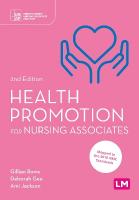 Health Promotion for Nursing Associates 2nd Revised edition