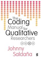 Coding Manual for Qualitative Researchers 5th Revised edition