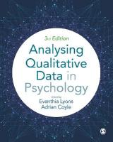 Analysing Qualitative Data in Psychology 3rd Revised edition