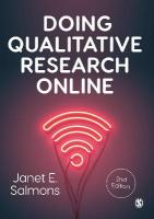 Doing Qualitative Research Online 2nd Revised edition