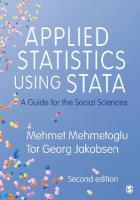 Applied Statistics Using Stata: A Guide for the Social Sciences 2nd Revised edition