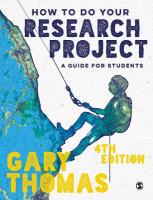 How to Do Your Research Project: A Guide for Students 4th Revised edition