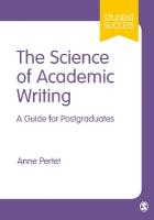 Science of Academic Writing: A Guide for Postgraduates