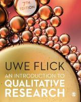 Introduction to Qualitative Research 7th Revised edition