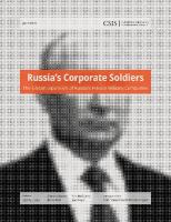 Russias Corporate Soldiers: The Global Expansion of Russias Private Military Companies