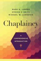 Chaplaincy  A Comprehensive Introduction: A Comprehensive Introduction