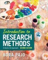 Introduction to Research Methods: A Hands-on Approach 2nd Revised edition