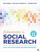 Adventures in Social Research: Data Analysis Using IBM SPSS Statistics 11th Revised edition