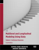 Multilevel and Longitudinal Modeling Using Stata, Volume I: Continuous Responses 4th edition