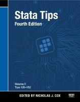Stata Tips, Fourth Edition, Volume II: Tips 120-152 4th edition