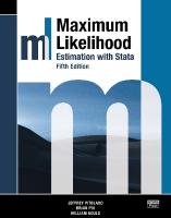 Maximum Likelihood Estimation with Stata, Fifth Edition 5th edition