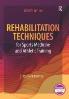 Rehabilitation Techniques for Sports Medicine and Athletic Training 7th edition