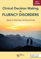 Clinical Decision Making in Fluency Disorders 2025 5th edition