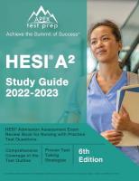 HESI A2 Study Guide 2022-2023: HESI Admission Assessment Exam Review Book for Nursing with Practice Test  Questions [ 6th Edition]