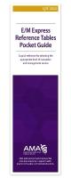 E/M Express Reference Tables Pocket Guide 2024 (Single)