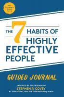 7 Habits of Highly Effective People: Guided Journal: (Goals Journal,  Self Improvement Book)