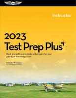 2023 Instructor Pilot/Cfi Test Prep Plus: Book Plus Software to Study and Prepare for Your Pilot FAA Knowledge Exam 2023 ed.