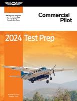 2024 Commercial Pilot Test Prep: Study and Prepare for Your Pilot FAA Knowledge Exam 2024 ed.