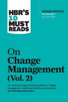 HBR's 10 Must Reads on Change Management, Vol. 2 (with bonus article  Accelerate! by John P. Kotter)