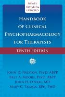 Handbook of Clinical Psychopharmacology for Therapists (Tenth Edition)