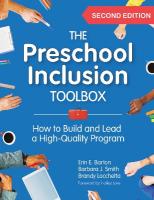 Preschool Inclusion Toolbox: How to Build and Lead a High-Quality Program Second Edition