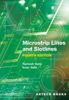 Microstrip Lines and Slotlines, Fourth Edition 4th Unabridged edition