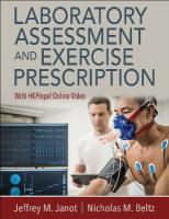 Laboratory Assessment and Exercise Prescription New edition