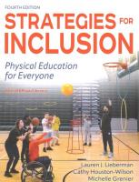 Strategies for Inclusion: Physical Education for Everyone Fourth Edition