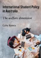 International Student Policy in Australia: The welfare dimension