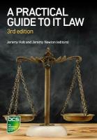 Practical Guide to IT Law 3rd New edition