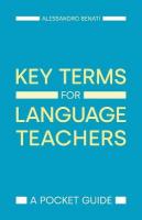 Key Terms for Language Teachers: A Pocket Guide