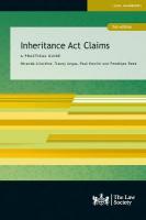 Inheritance Act Claims: A Practical Guide 3rd New edition
