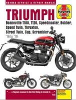 Triumph Bonneville T100, T120, Speedmaster, Bobber, Speed Twin, Thruxton,  Street Twin, Cup, Scrambler (16 to 19): 16 to 19