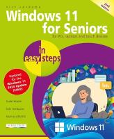Windows 11 for Seniors in easy steps: Covers the Windows 11 2024 Update 2nd edition