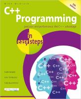 Cplusplus Programming in easy steps 7th edition