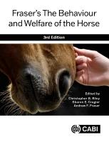 Frasers The Behaviour and Welfare of the Horse 3rd edition