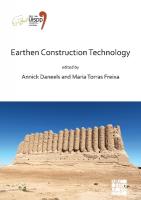 Earthen Construction Technology: Proceedings of the XVIII UISPP World Congress (4-9 June 2018, Paris, France)  Volume 11 Session IV-5