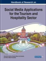 Handbook of Research on Social Media Applications for the Tourism and  Hospitality Sector