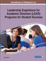 Handbook of Research on Leadership Experience for Academic Direction (LEAD)  Programs for Student Success